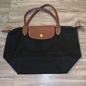 Mini black longchamp